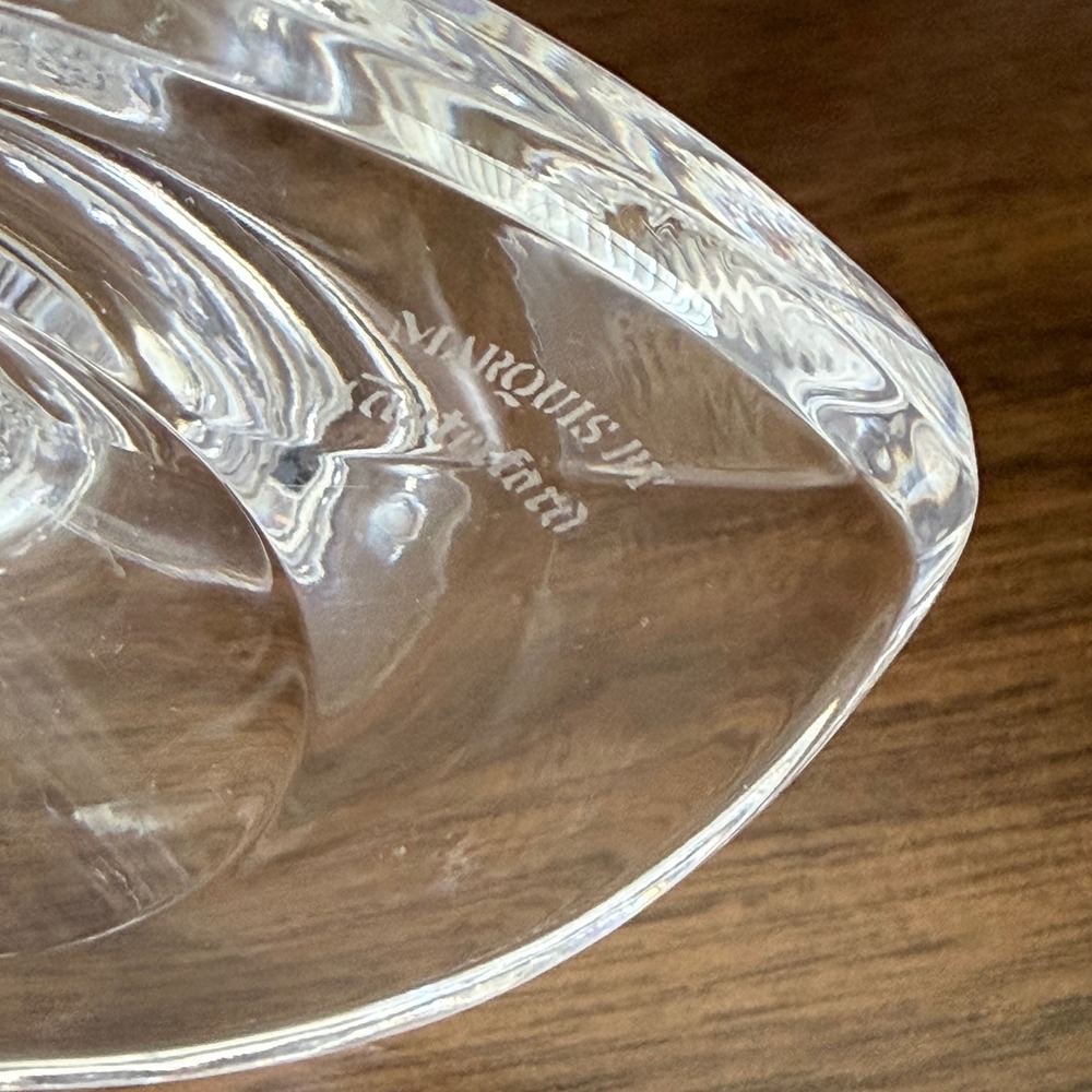 Marquis By Waterford Crystal Palma Pair of 2 Candleholders Candlesticks 7" Tall - Picture 9 of 9